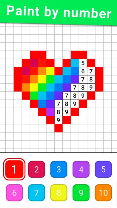 Draw Color Numbers Screenshots