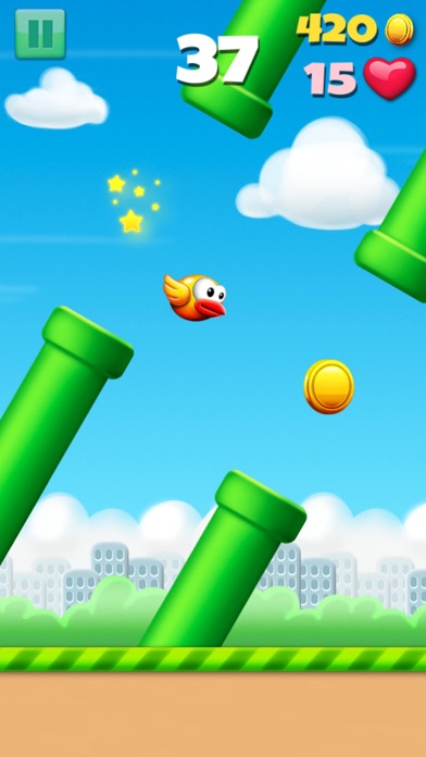 Zrzuty ekranu Flying Bird: jump! Fly & Fall
