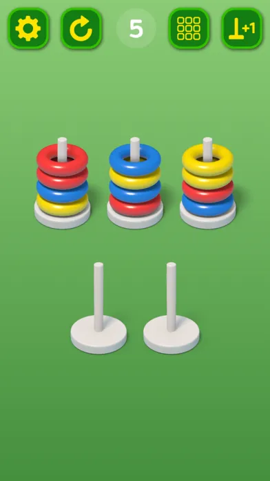 Tangkapan layar Hoop Stack: Color Sort 3D