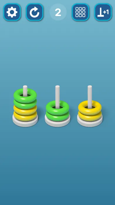 Tangkapan layar Hoop Stack: Color Sort 3D