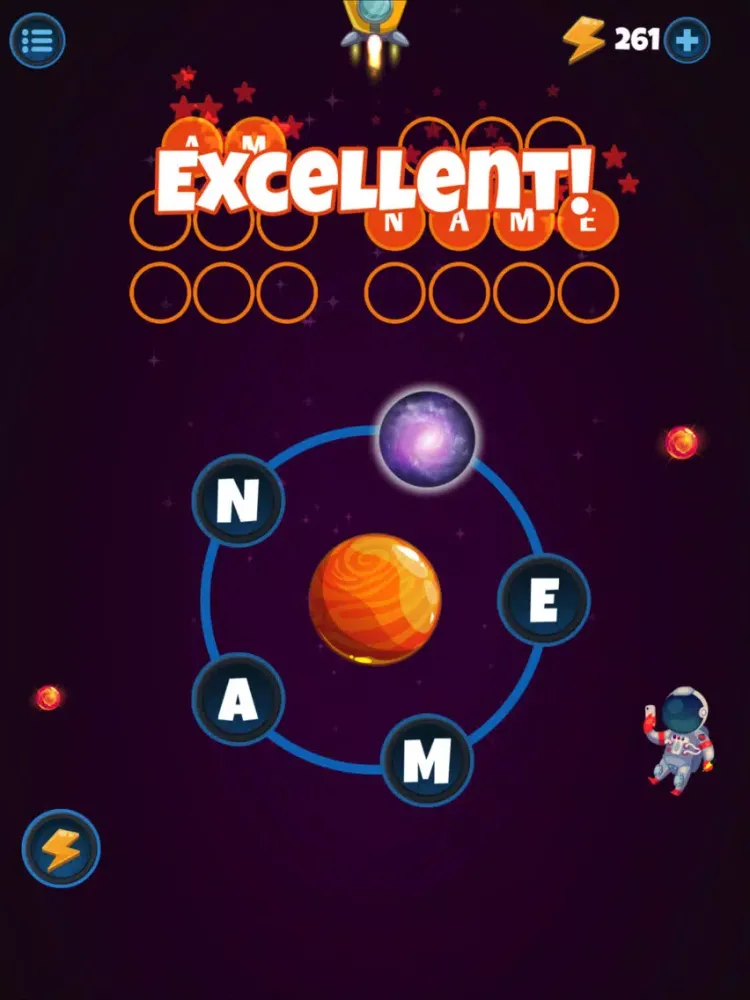 Captures d'écran de Word Planets iPad 