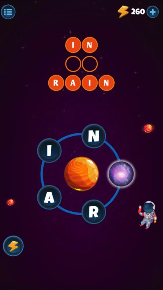 Captures d'écran de Word Planets