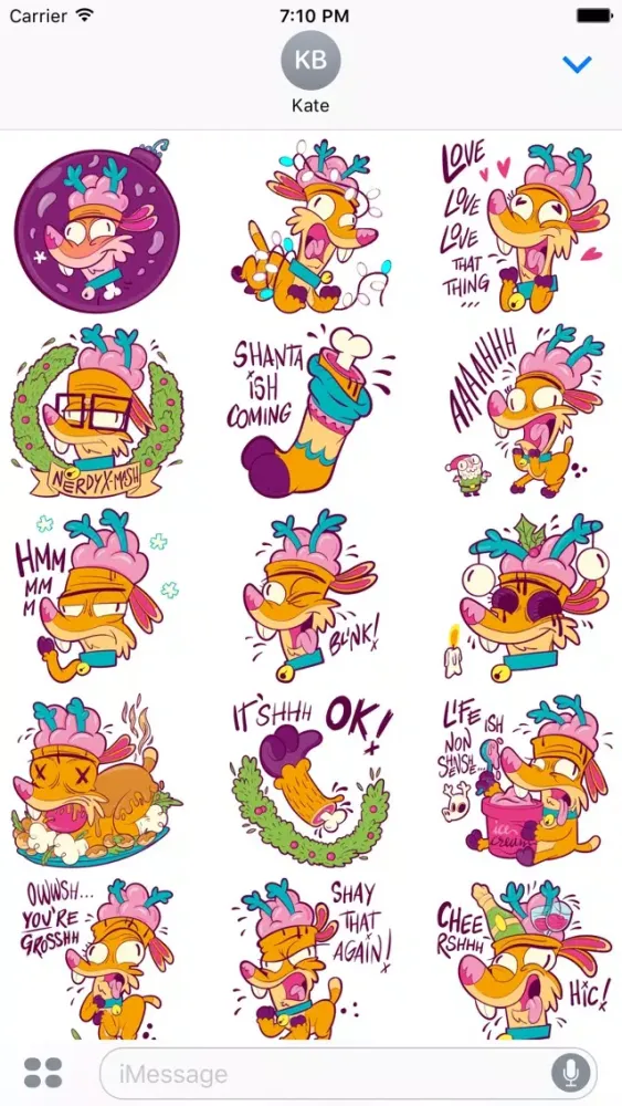 Скриншоты Braindeer Xmas Stickers by Mojimade