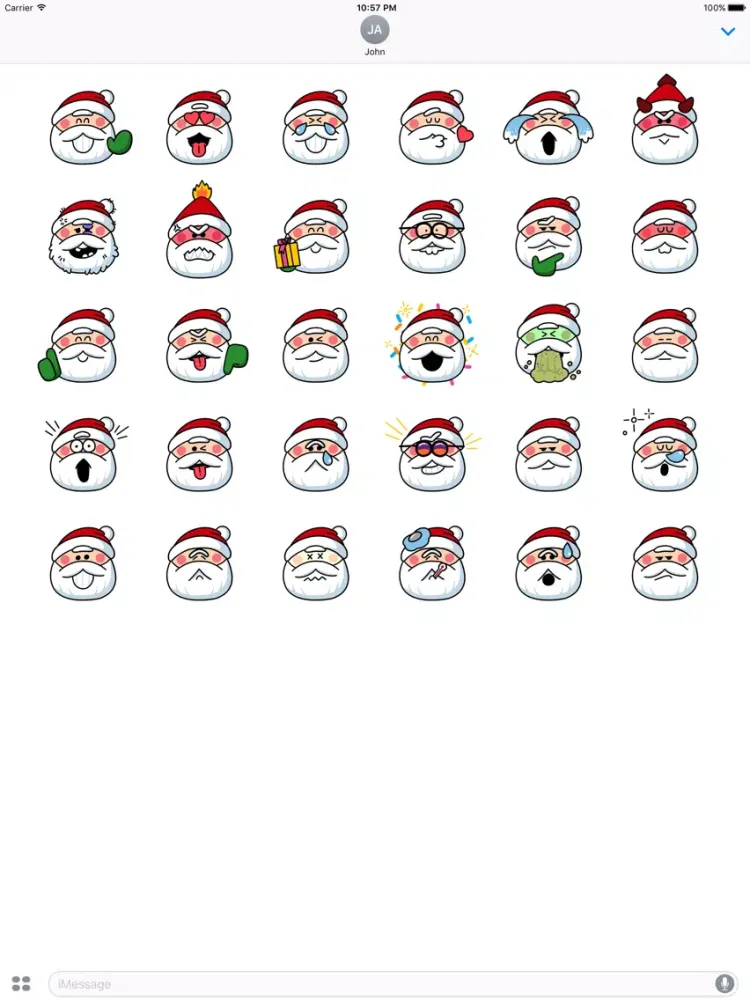 Santa's Little Stickers by Mojimade iPad  スクリーンショット