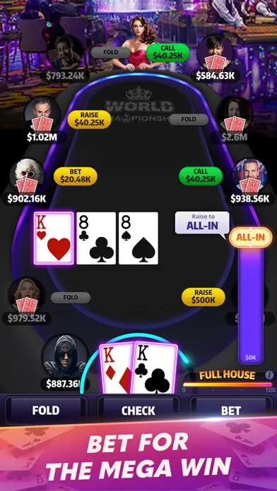 Скриншоты Mega Hit Poker: Texas Holdem