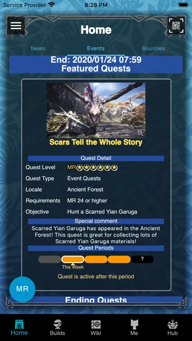 Ảnh chụp màn hình của Hunter's Guide: World