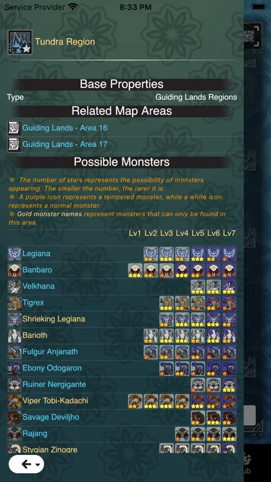 Ảnh chụp màn hình của Hunter's Guide: World