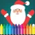 Santa Calus coloring and ABCs - 123s activities kids games