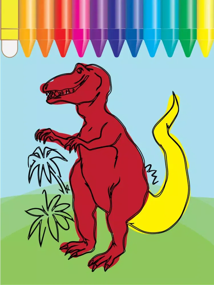 Скриншоты Dino Coloring and ABC 123 Tracing Games for kids practice iPad 