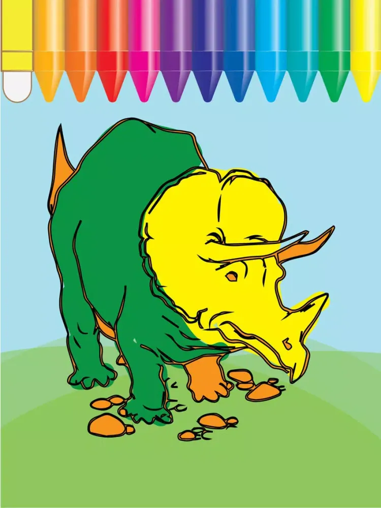 Скриншоты Dino Coloring and ABC 123 Tracing Games for kids practice iPad 
