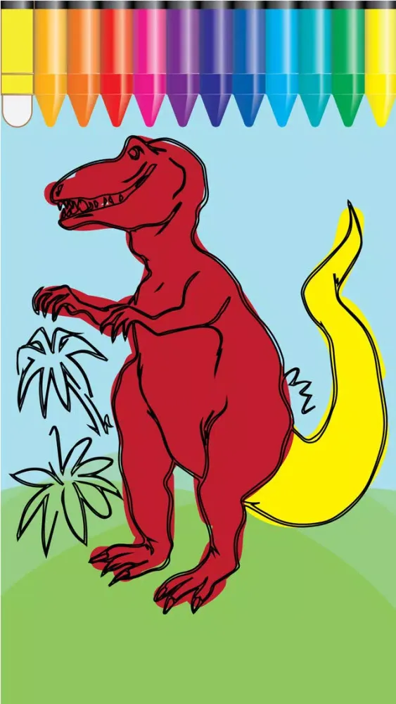 Скриншоты Dino Coloring and ABC 123 Tracing Games for kids practice