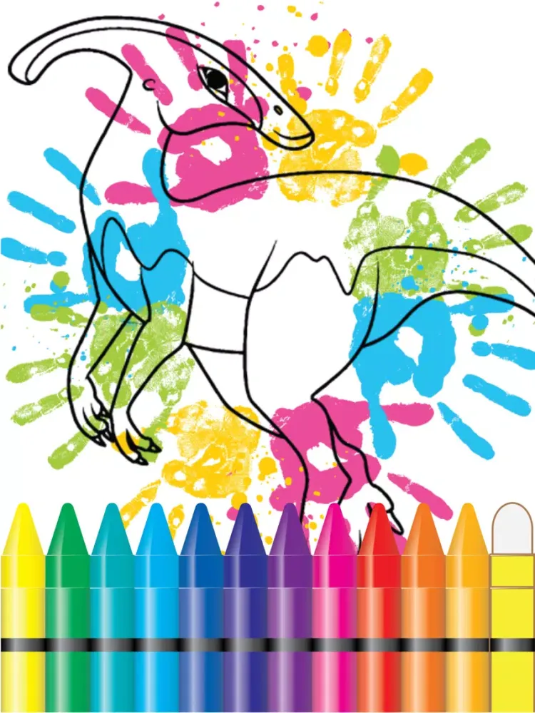 Capturas de pantalla de Jurassic Coloring Book World Ninth Edition iPad 