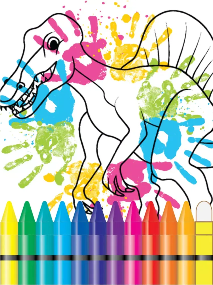 Capturas de pantalla de Jurassic Coloring Book World Ninth Edition iPad 