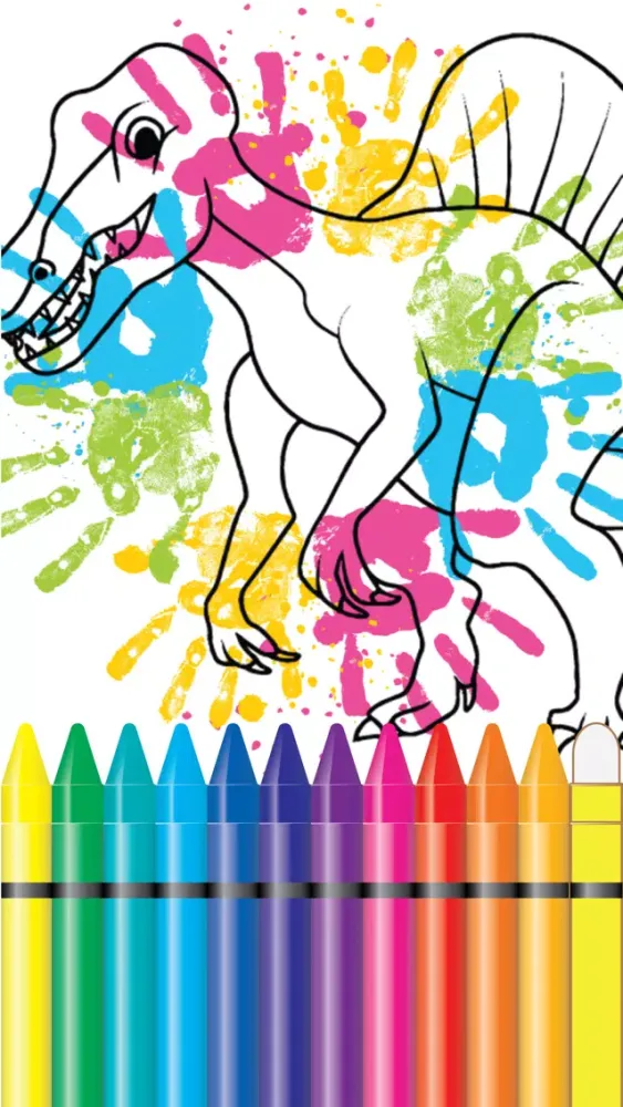 Capturas de pantalla de Jurassic Coloring Book World Ninth Edition