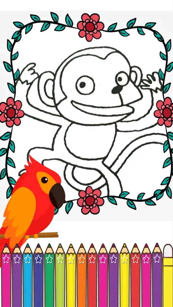 Monkeys Coloring Fun for kids the First Edition Screenshots