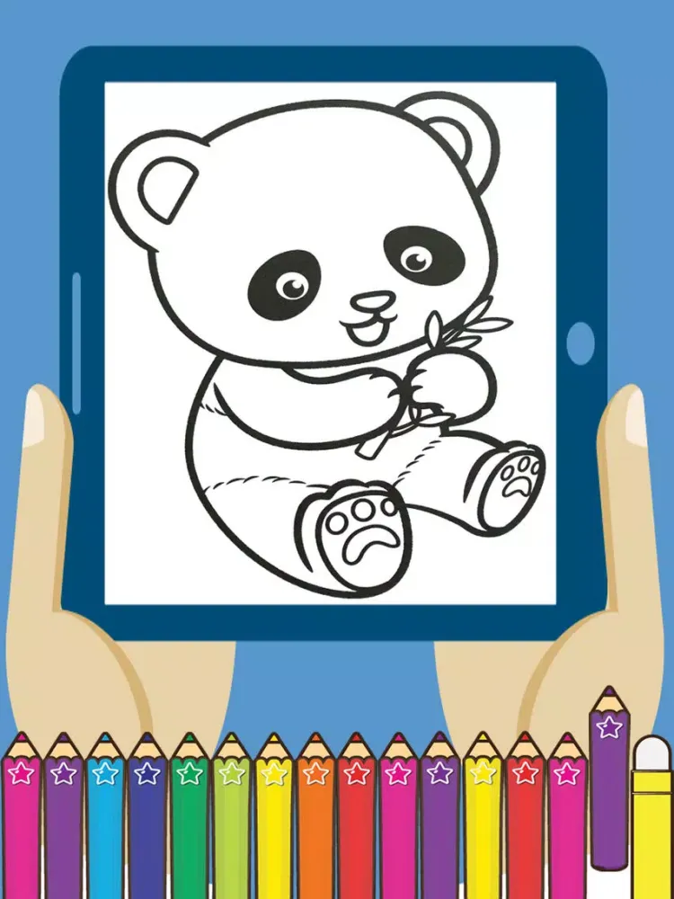 Panda Coloring Animals for learning Second Edition iPad  Screenshots