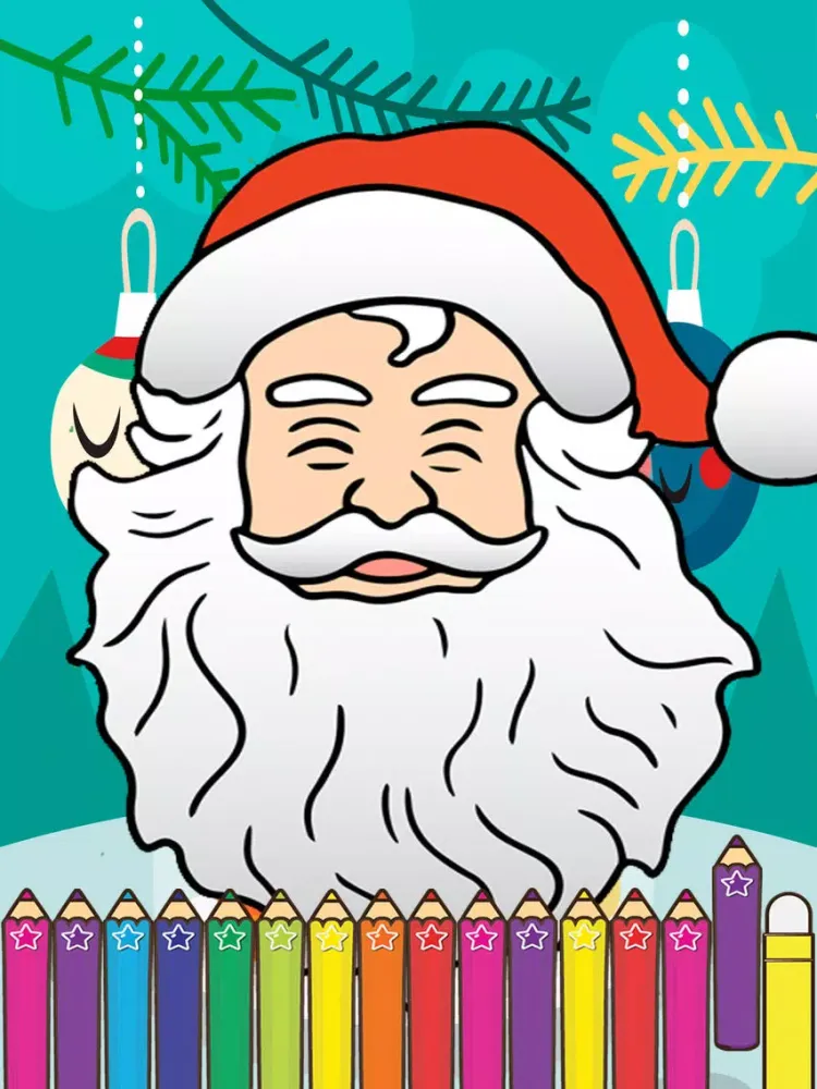 Christmas Coloring Games for kid for Preschoolers iPad 應用截圖