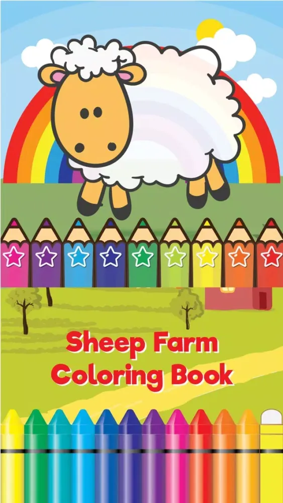 Sheep Farm Coloring Book for preschool Ekran Görüntüleri