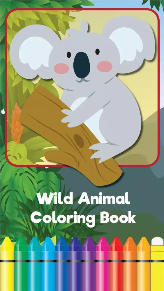 Coloring Cartoon Book Wild Koala preschool应用截图