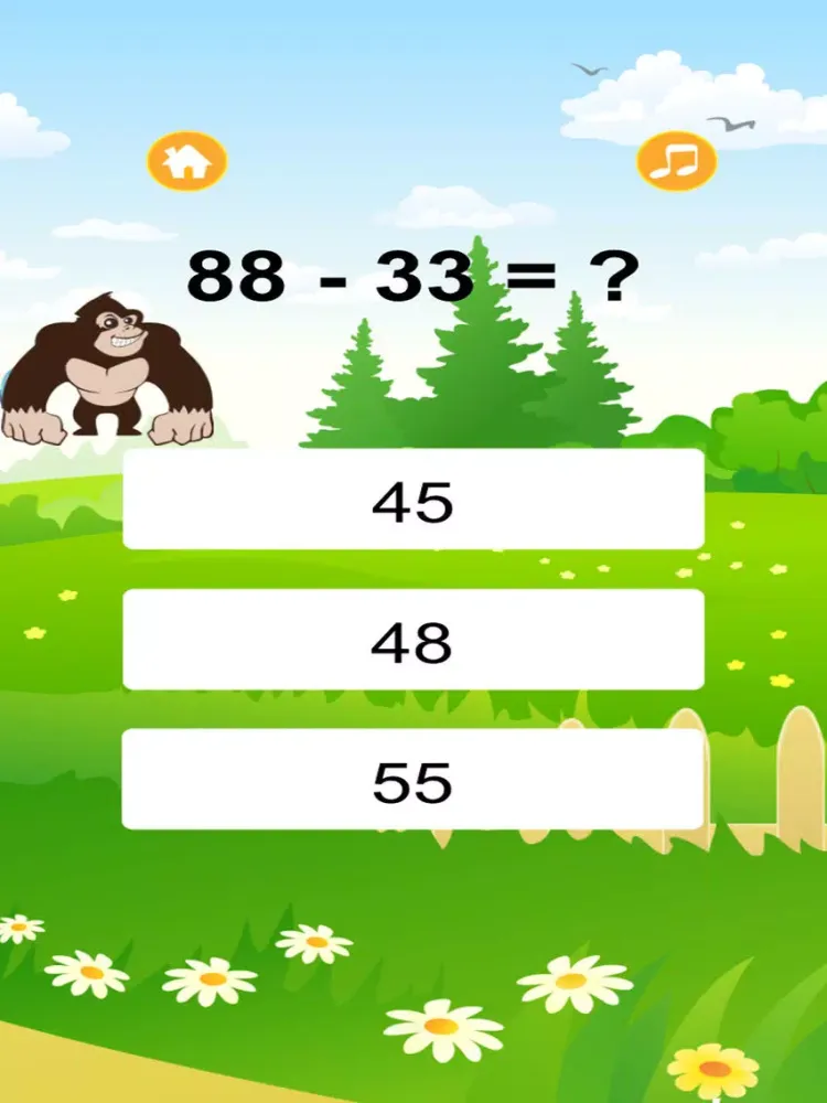 Capturas de pantalla de Crazy Gorilla Math Tutoring for Kids Games iPad 