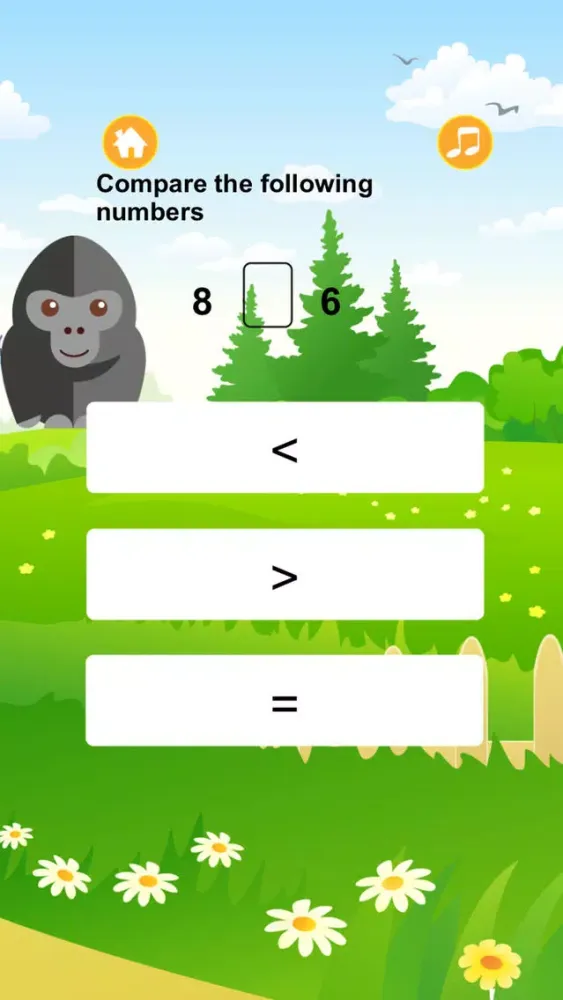 Capturas de pantalla de Crazy Gorilla Math Tutoring for Kids Games