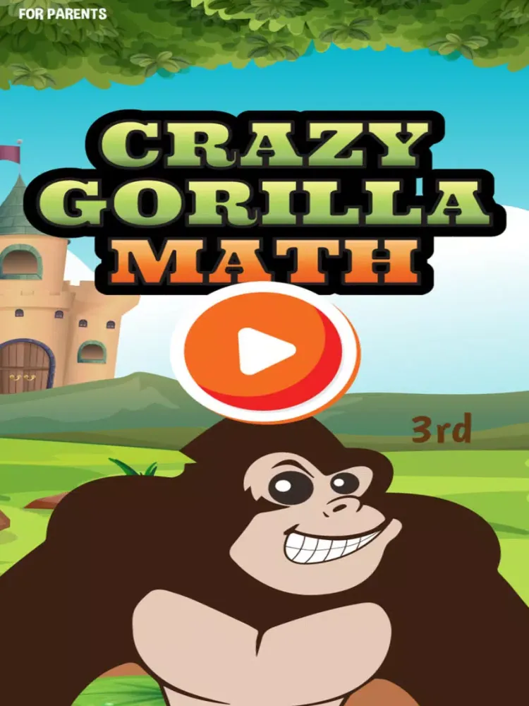 3rd Grade Gorilla Math School Games for Kids iPad  스크린샷