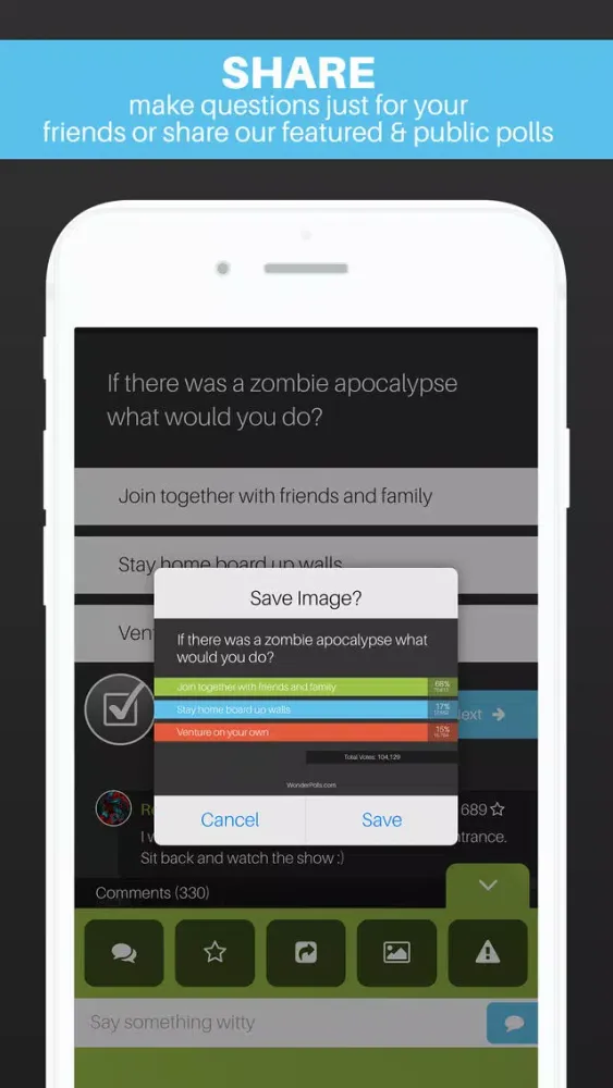 Capturas de pantalla de Wonder Polls: Question Everything!