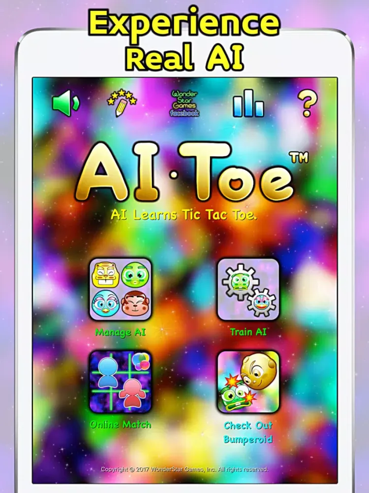AI Toe - AI Learns Tic Tac Toe iPad Screenshots