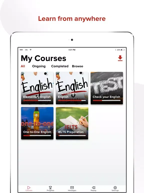 Malvern Online Academy iPad  سکرین شاٹس