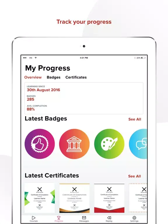 Malvern Online Academy iPad  سکرین شاٹس