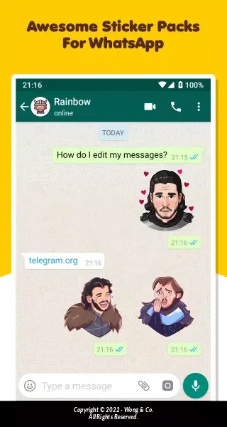 Zrzuty ekranu G.O.T. Stickers For WA