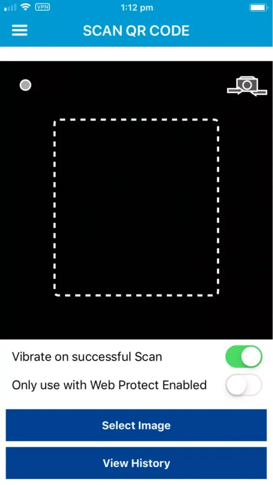 ภาพหน้าจอของ SafeCentral Mobile Security
