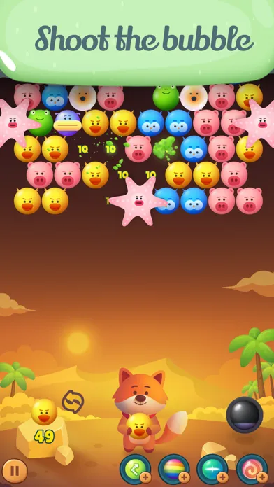 Tangkapan skrin Animal Bubble Shoot