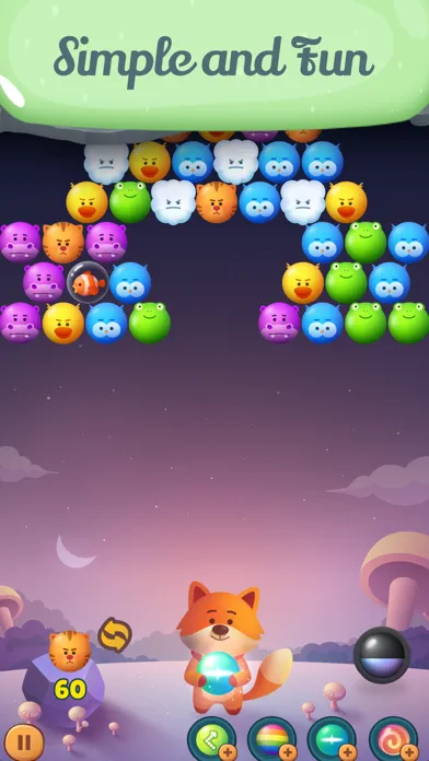 Tangkapan skrin Animal Bubble Shoot