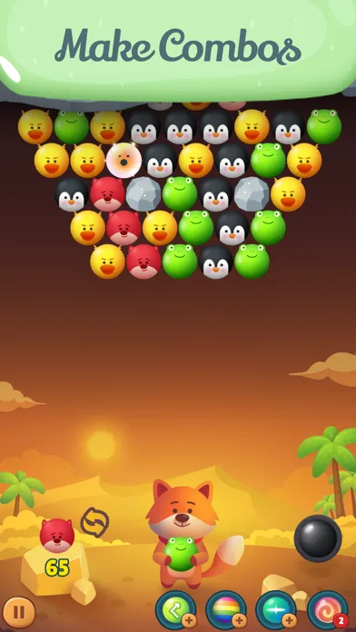 Tangkapan skrin Animal Bubble Shoot