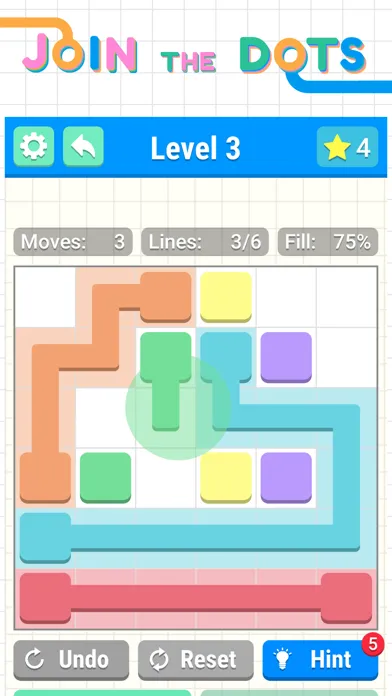 Tangkapan skrin Join the Dots - Connect puzzle