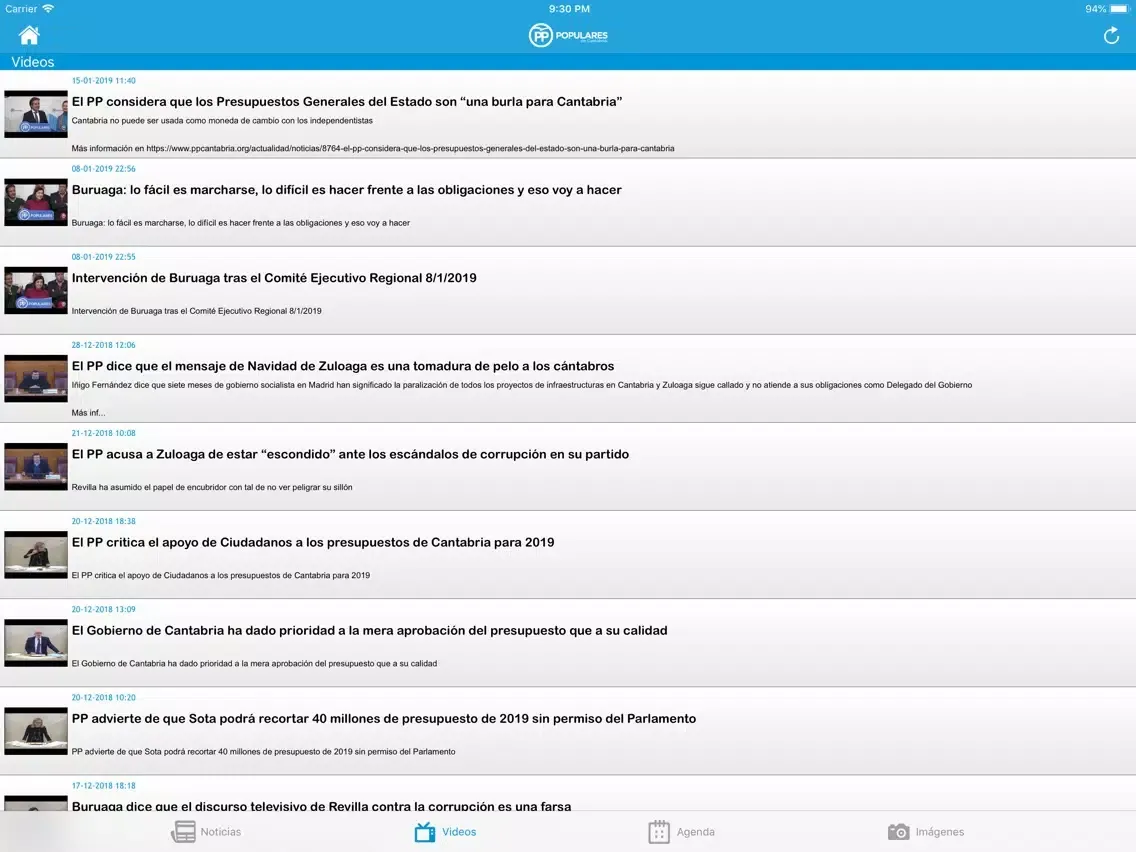 Populares Cantabria iPad  سکرین شاٹس