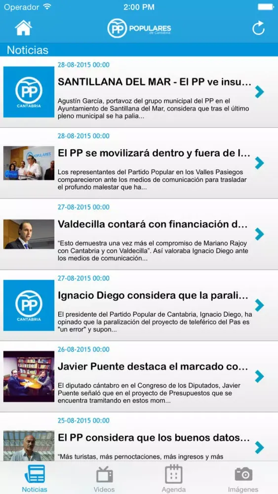 Populares Cantabria سکرین شاٹس