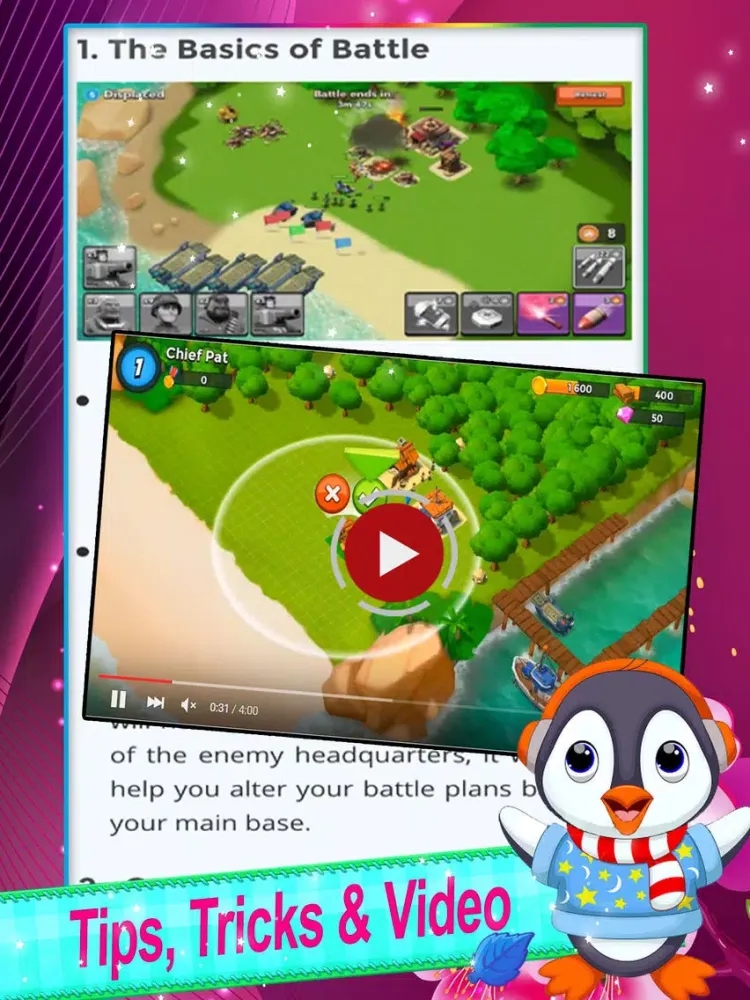 Tangkapan skrin Guide for Boom Beach - Video Strategy iPad 