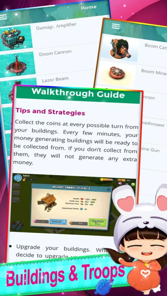 Tangkapan skrin Guide for Boom Beach - Video Strategy