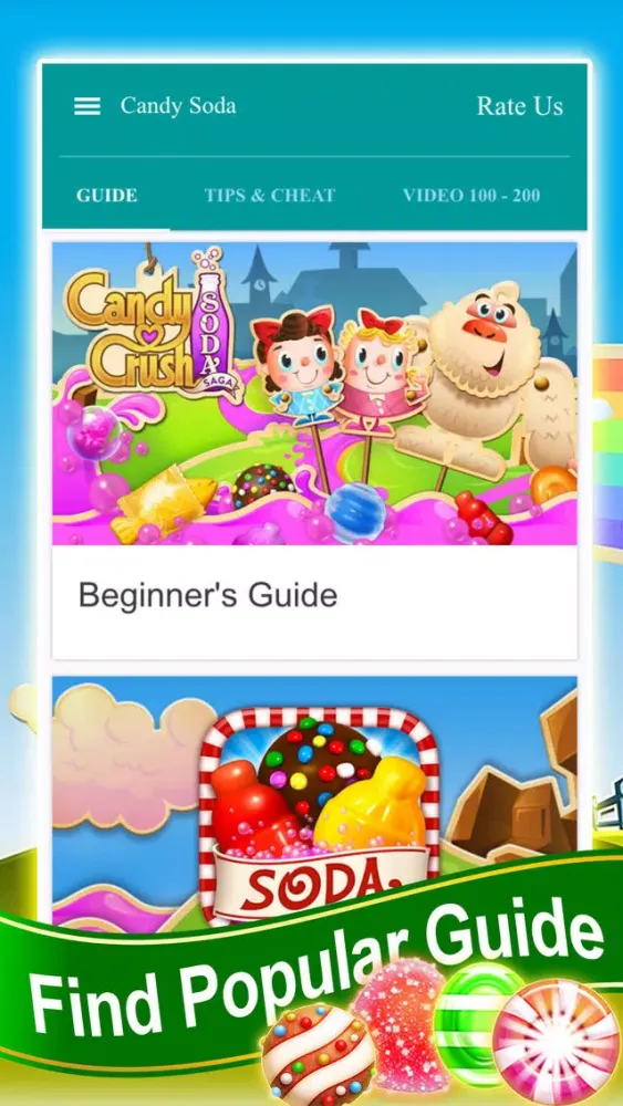 Guide for Candy Crush Soda Saga - Video All Level應用截圖