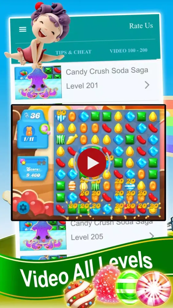 Guide for Candy Crush Soda Saga - Video All Level應用截圖