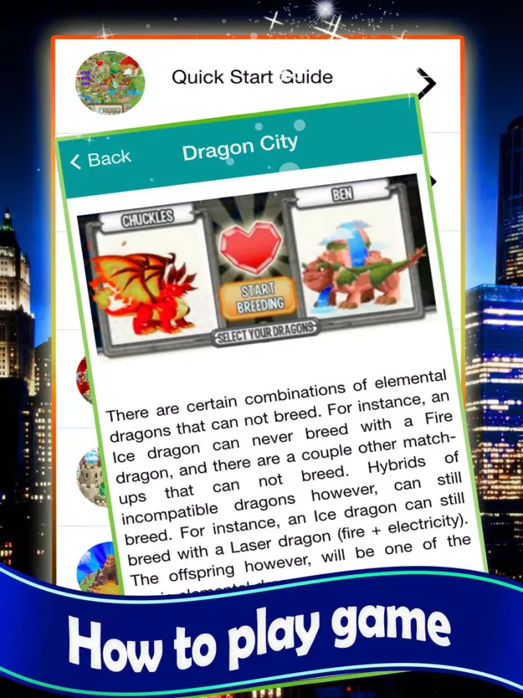Cheats for Dragon City iPad  স্ক্রিনশট