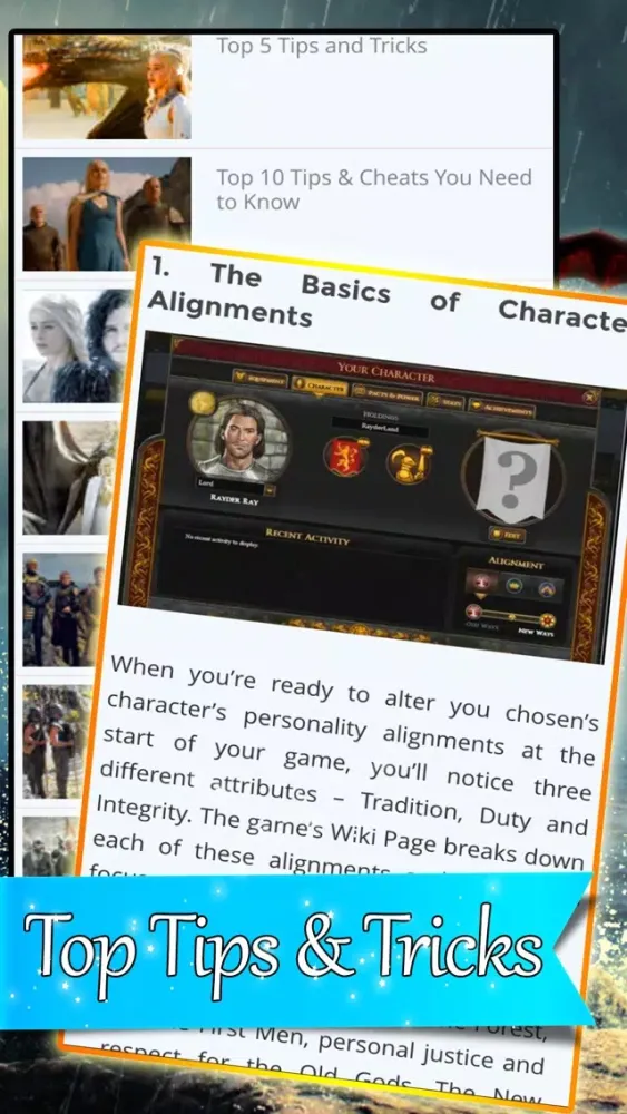 Guide for Game of Thrones.應用截圖