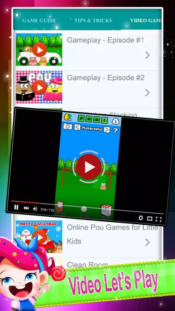 Tangkapan layar Cheats for Pou - Video, Guide