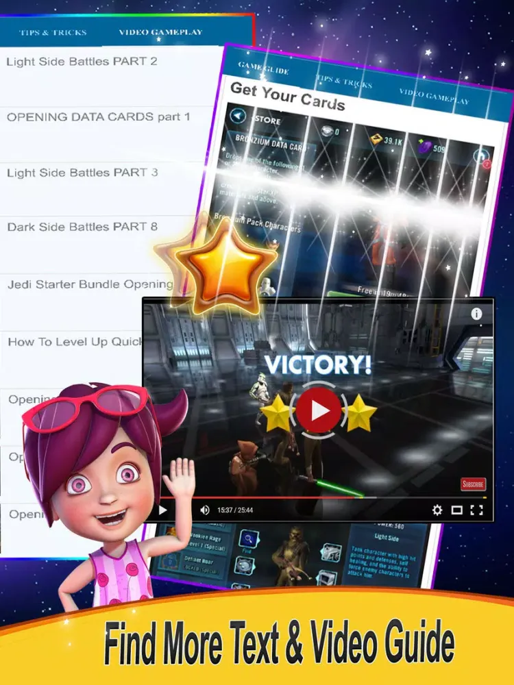 Capturas de tela do Guide for Star Wars: Galaxy of Heroes iPad 