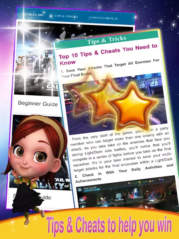 Capturas de tela do Guide for Star Wars: Galaxy of Heroes iPad 
