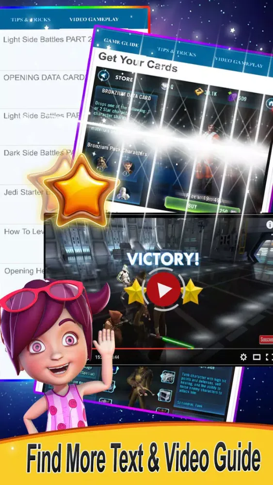 Capturas de tela do Guide for Star Wars: Galaxy of Heroes