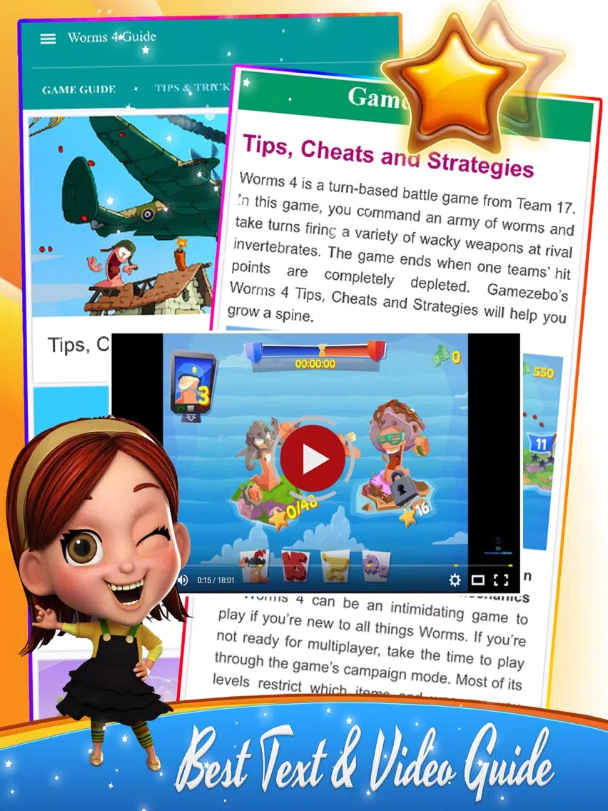 Zrzuty ekranu Guide for Worms 4 iPad 
