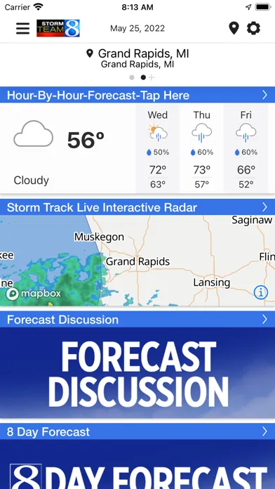 Storm Team 8 - WOODTV8 Weather应用截图